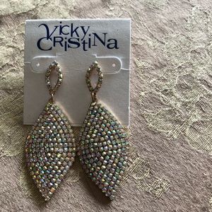 Occasion crystal pave earrings